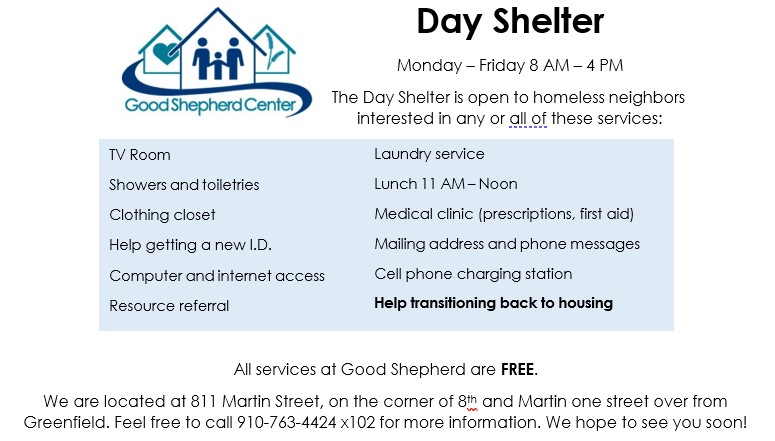 GSC 2022 Day Shelter Info